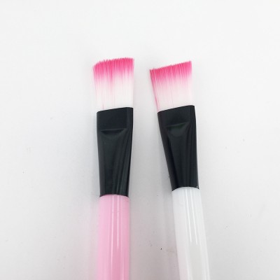 Plastic Handle Soft Fiber Hair Cosmetic Foundation Makeup Brush Face Mask Brush