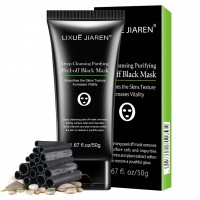 Ready To Ship Deep Cleansing Bamboo Charcoal Nose Blackhead Peel Off Black Mask