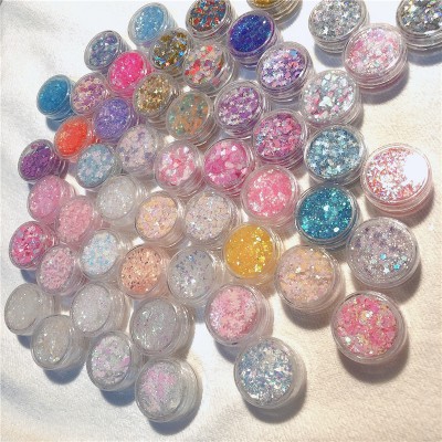 Maquiagem Glitter Sequins Free Glue Stage Eye Makeup Stickers Eyeshadow Glitter Loose Powder