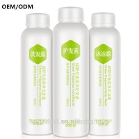 Customized perfumed body care travel set with 3 pcs silky conditioner for hair o 1 pchair care shampoo1pc shower gel